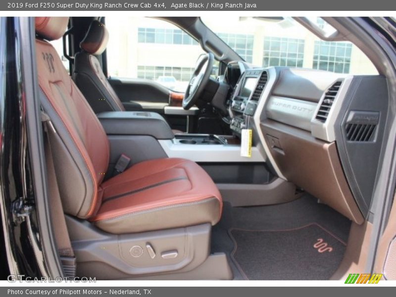 Front Seat of 2019 F250 Super Duty King Ranch Crew Cab 4x4