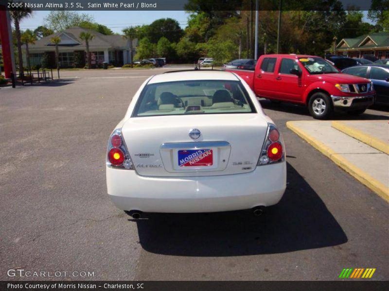 Satin White Pearl / Blond 2006 Nissan Altima 3.5 SL