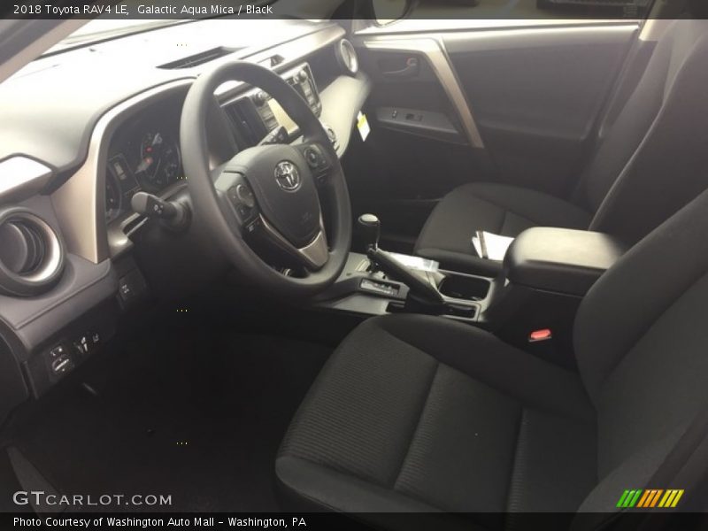 Galactic Aqua Mica / Black 2018 Toyota RAV4 LE