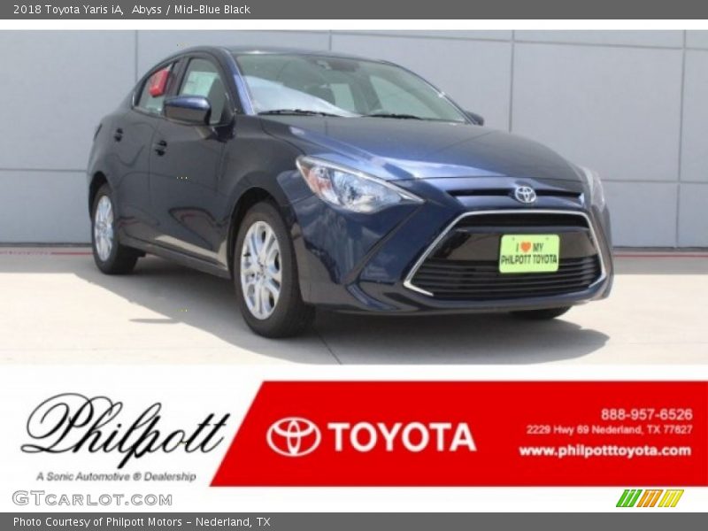 Abyss / Mid-Blue Black 2018 Toyota Yaris iA