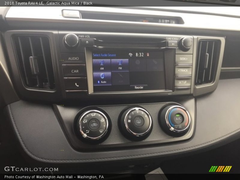 Galactic Aqua Mica / Black 2018 Toyota RAV4 LE