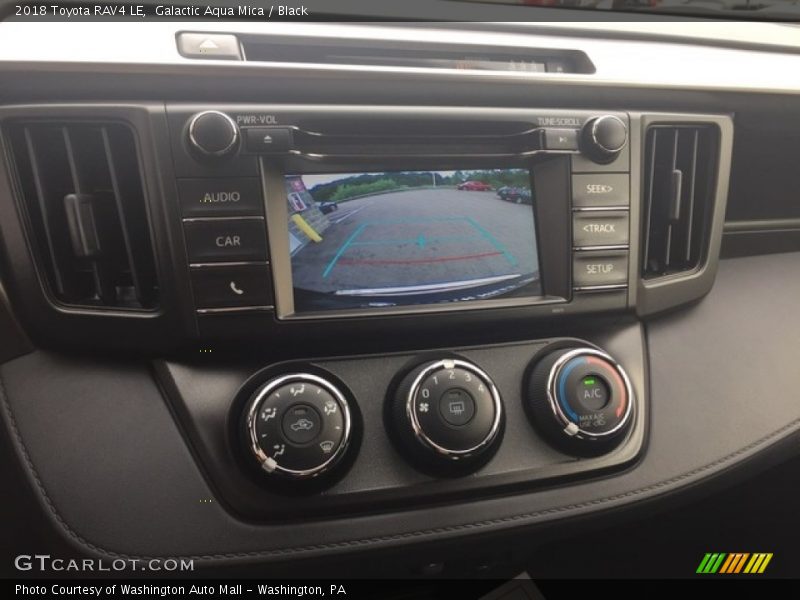 Galactic Aqua Mica / Black 2018 Toyota RAV4 LE