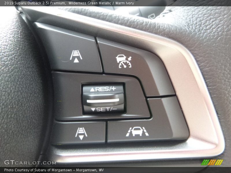 Controls of 2019 Outback 2.5i Premium