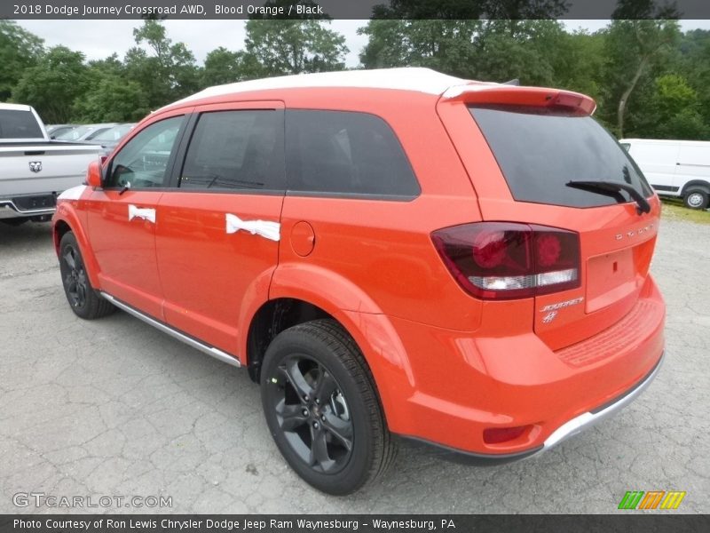 Blood Orange / Black 2018 Dodge Journey Crossroad AWD