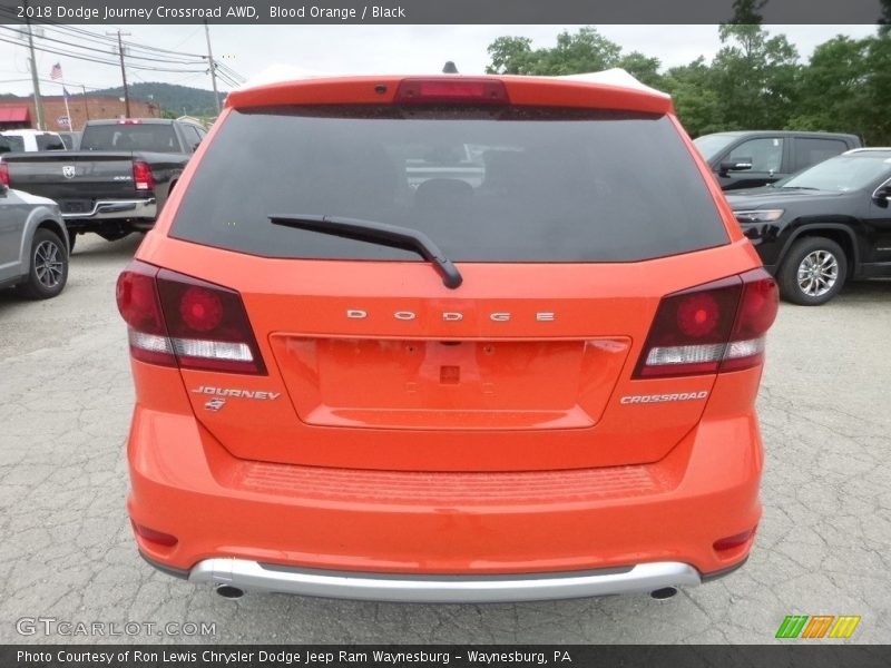 Blood Orange / Black 2018 Dodge Journey Crossroad AWD