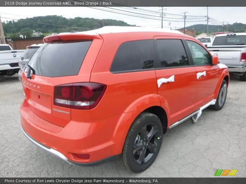Blood Orange / Black 2018 Dodge Journey Crossroad AWD