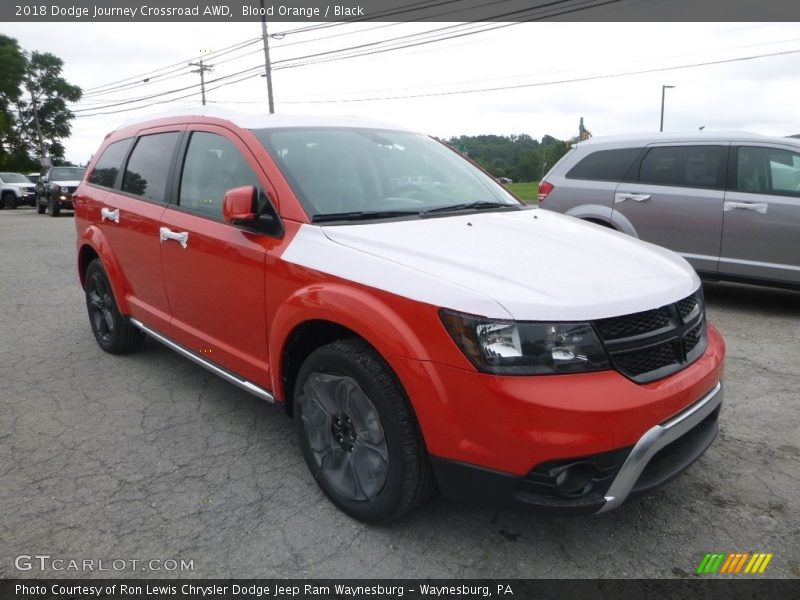 Blood Orange / Black 2018 Dodge Journey Crossroad AWD