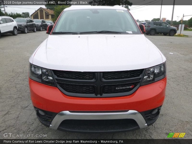 Blood Orange / Black 2018 Dodge Journey Crossroad AWD
