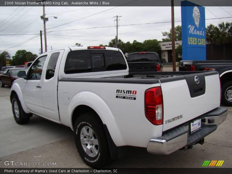 Avalanche White / Blue 2006 Nissan Frontier NISMO King Cab
