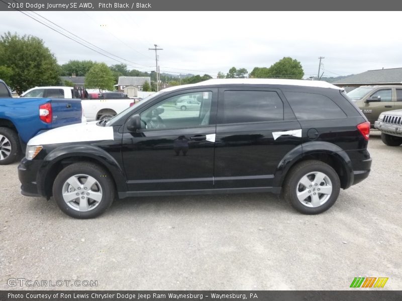 Pitch Black / Black 2018 Dodge Journey SE AWD