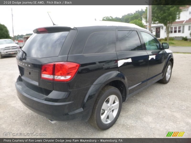 Pitch Black / Black 2018 Dodge Journey SE AWD