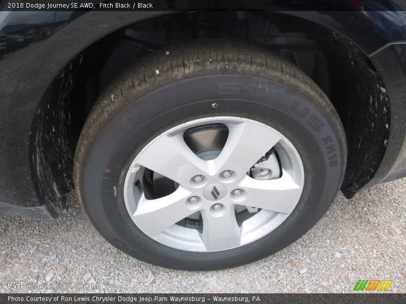Pitch Black / Black 2018 Dodge Journey SE AWD