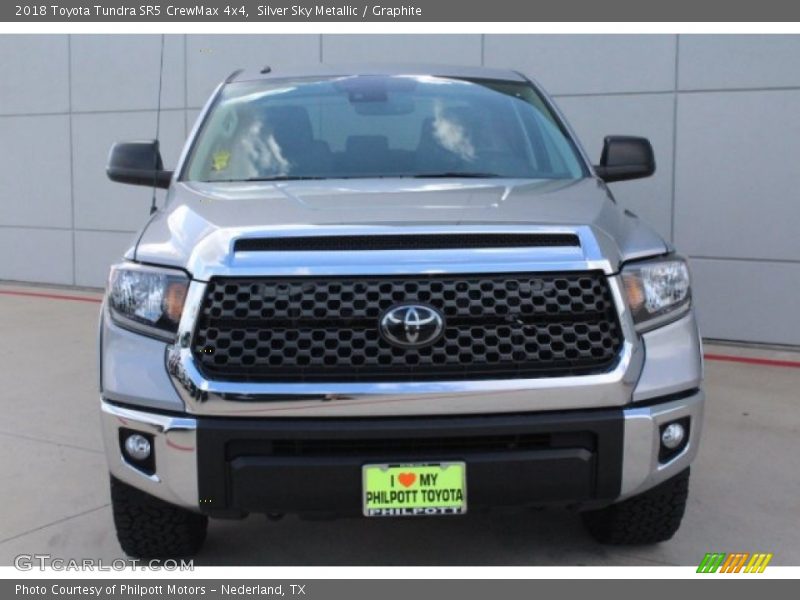 Silver Sky Metallic / Graphite 2018 Toyota Tundra SR5 CrewMax 4x4