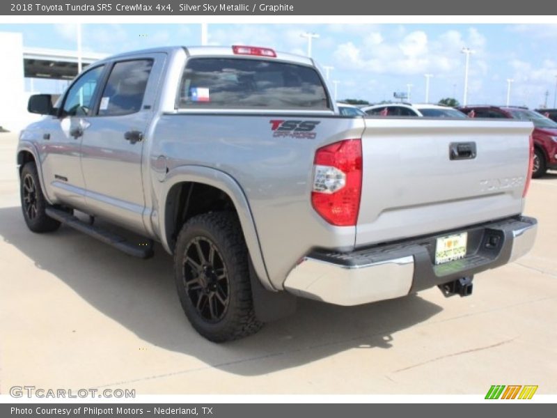 Silver Sky Metallic / Graphite 2018 Toyota Tundra SR5 CrewMax 4x4