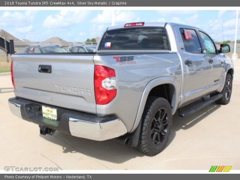 Silver Sky Metallic / Graphite 2018 Toyota Tundra SR5 CrewMax 4x4