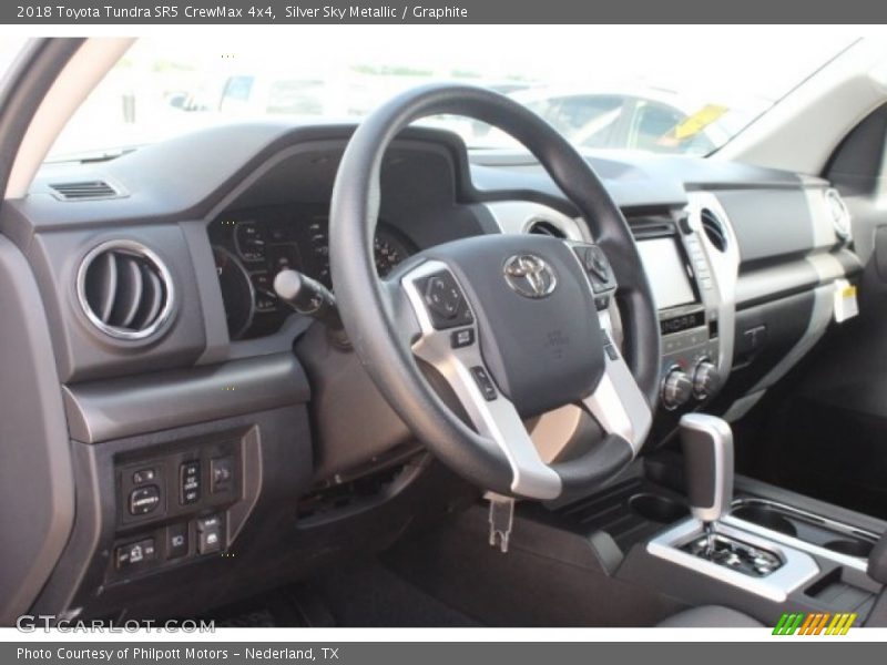 Silver Sky Metallic / Graphite 2018 Toyota Tundra SR5 CrewMax 4x4
