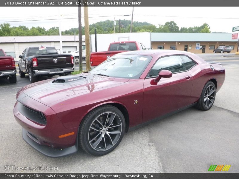 Octane Red Pearl / Black 2018 Dodge Challenger 392 HEMI Scat Pack Shaker