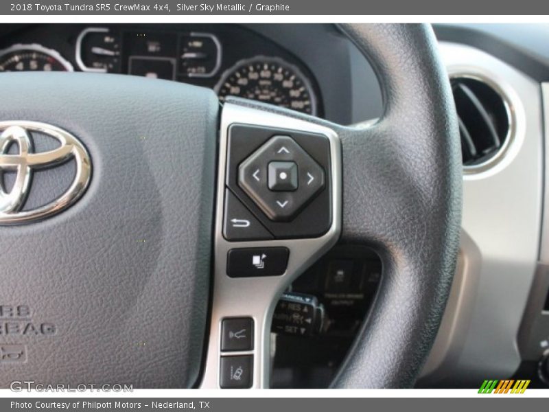 Silver Sky Metallic / Graphite 2018 Toyota Tundra SR5 CrewMax 4x4