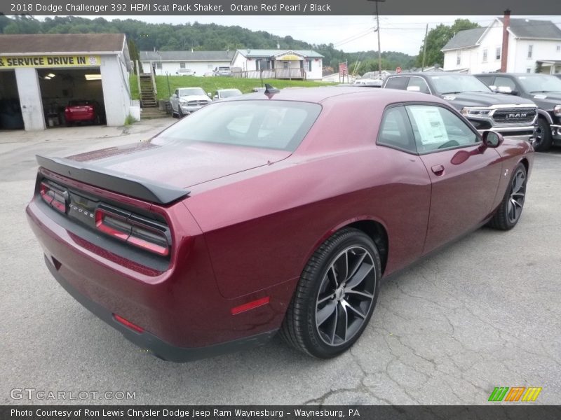 Octane Red Pearl / Black 2018 Dodge Challenger 392 HEMI Scat Pack Shaker