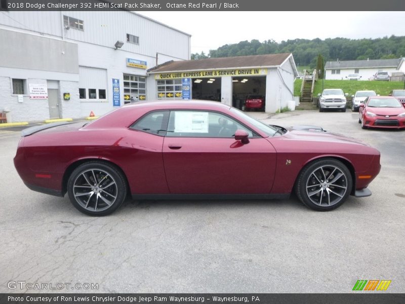 Octane Red Pearl / Black 2018 Dodge Challenger 392 HEMI Scat Pack Shaker