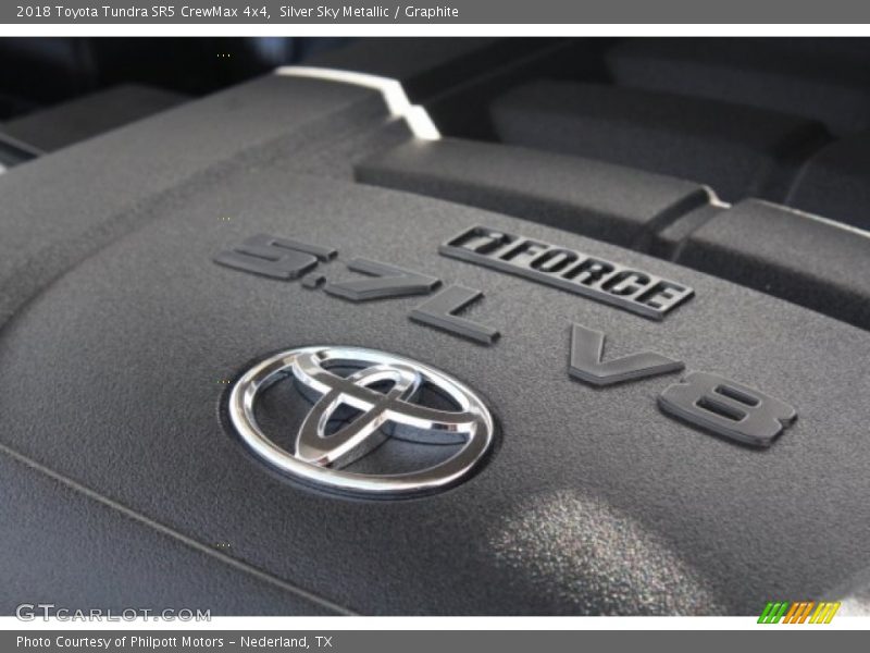 Silver Sky Metallic / Graphite 2018 Toyota Tundra SR5 CrewMax 4x4