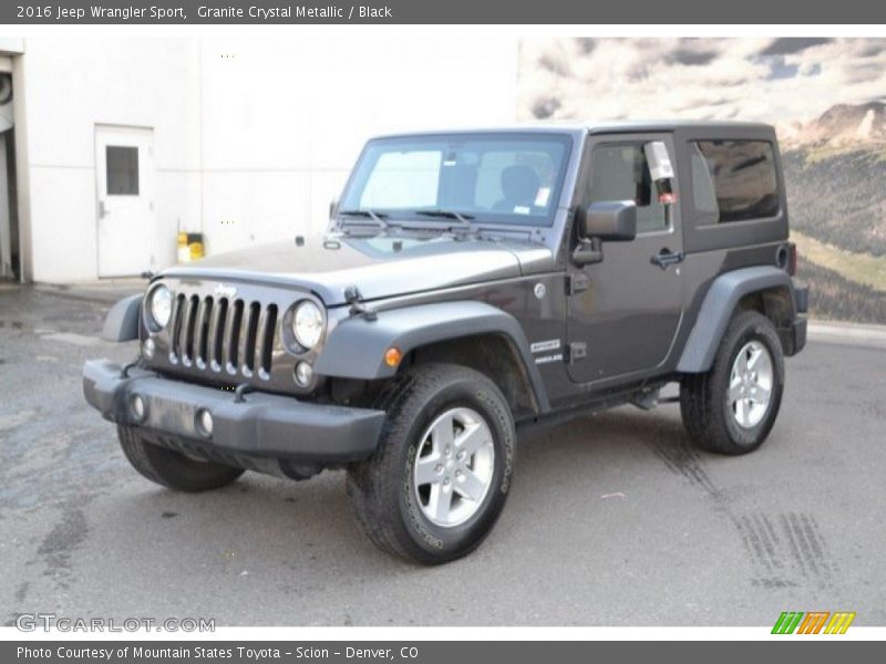 Granite Crystal Metallic / Black 2016 Jeep Wrangler Sport