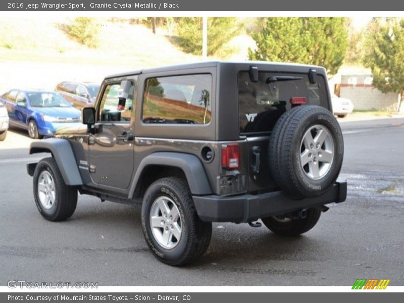 Granite Crystal Metallic / Black 2016 Jeep Wrangler Sport