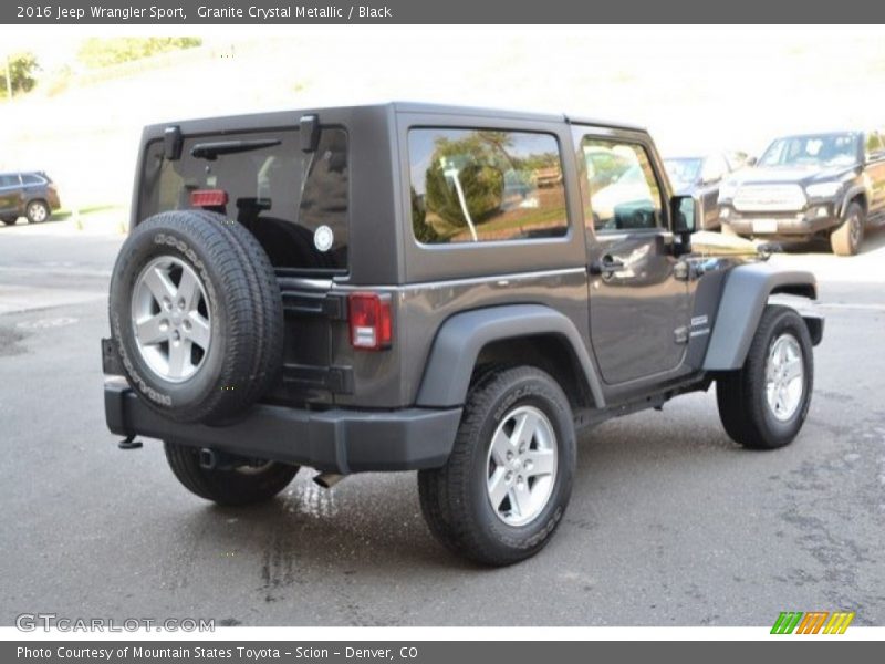 Granite Crystal Metallic / Black 2016 Jeep Wrangler Sport