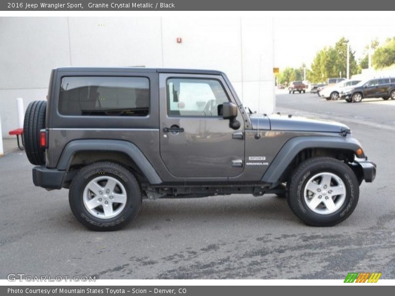 Granite Crystal Metallic / Black 2016 Jeep Wrangler Sport