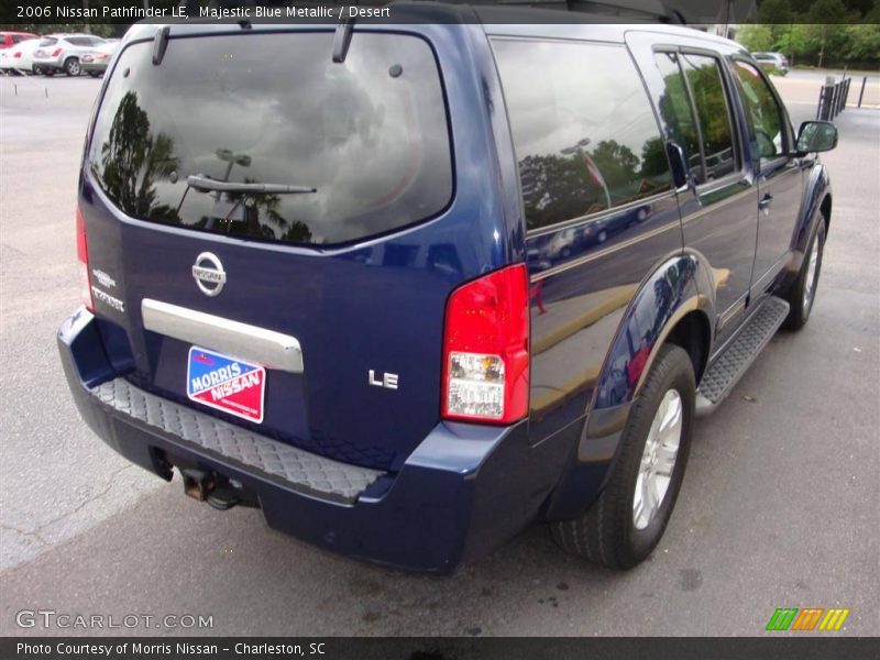 Majestic Blue Metallic / Desert 2006 Nissan Pathfinder LE