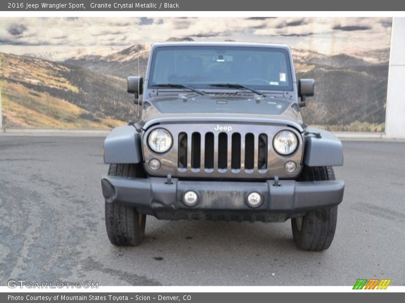 Granite Crystal Metallic / Black 2016 Jeep Wrangler Sport