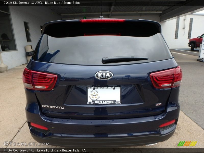 Blaze Blue / Stone Beige 2019 Kia Sorento LX AWD