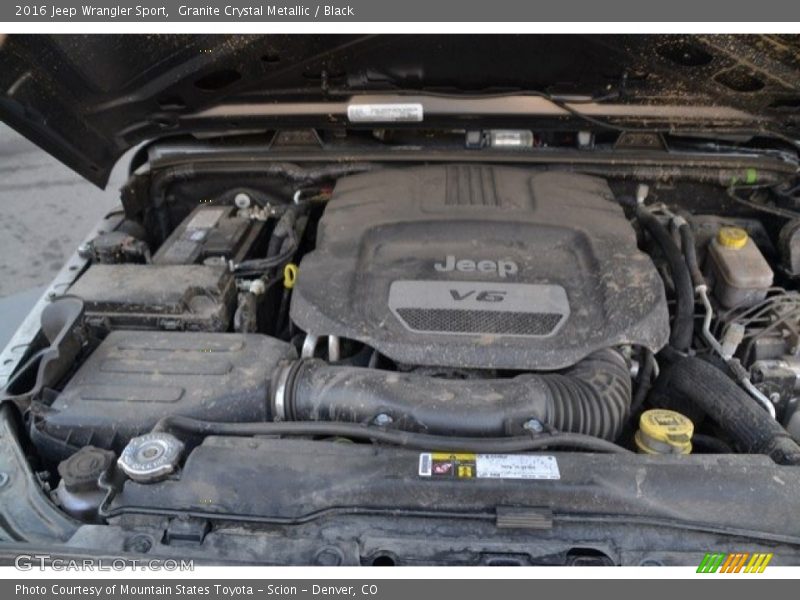 Granite Crystal Metallic / Black 2016 Jeep Wrangler Sport