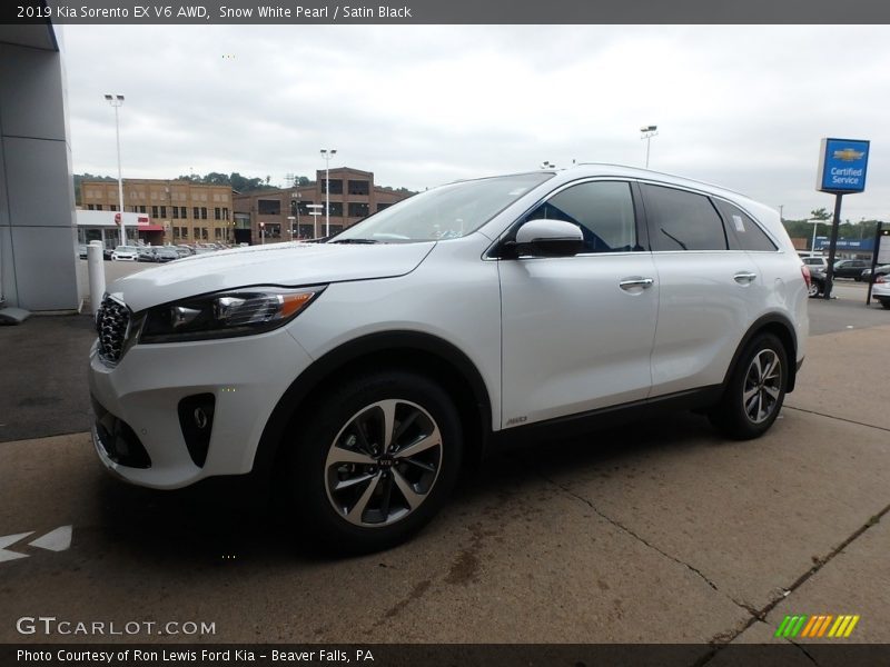 Snow White Pearl / Satin Black 2019 Kia Sorento EX V6 AWD