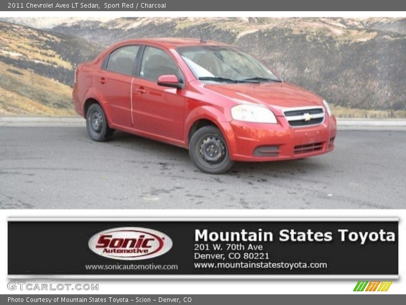 Sport Red / Charcoal 2011 Chevrolet Aveo LT Sedan