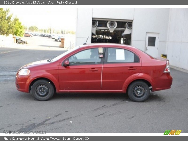 Sport Red / Charcoal 2011 Chevrolet Aveo LT Sedan