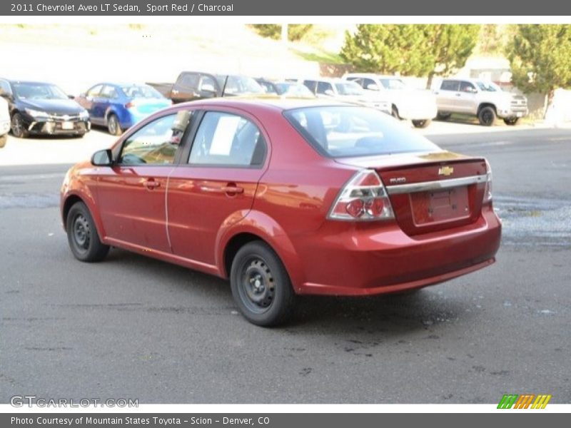 Sport Red / Charcoal 2011 Chevrolet Aveo LT Sedan