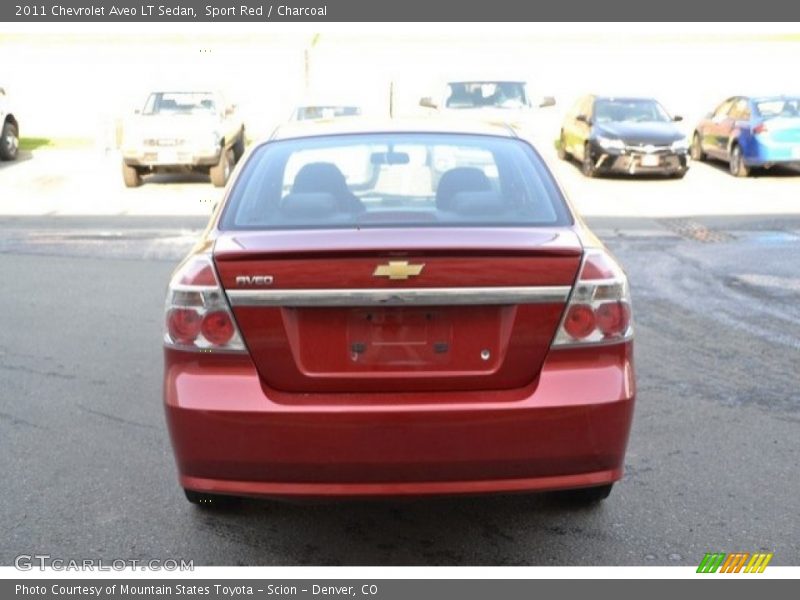 Sport Red / Charcoal 2011 Chevrolet Aveo LT Sedan