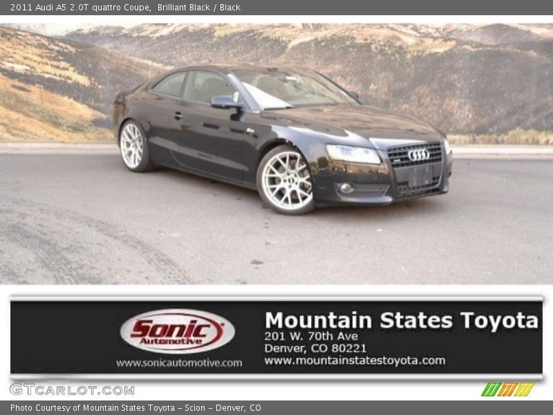 Brilliant Black / Black 2011 Audi A5 2.0T quattro Coupe