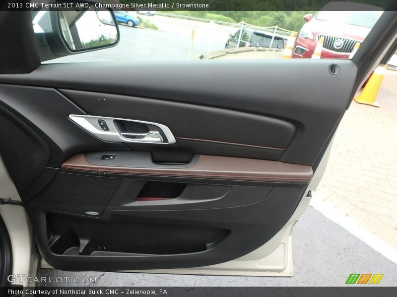 Champagne Silver Metallic / Brownstone 2013 GMC Terrain SLT AWD