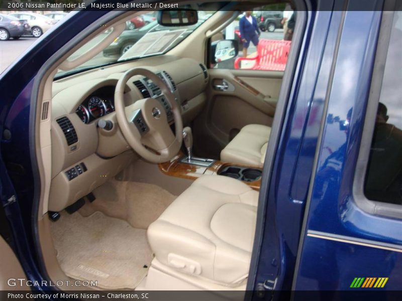 Majestic Blue Metallic / Desert 2006 Nissan Pathfinder LE