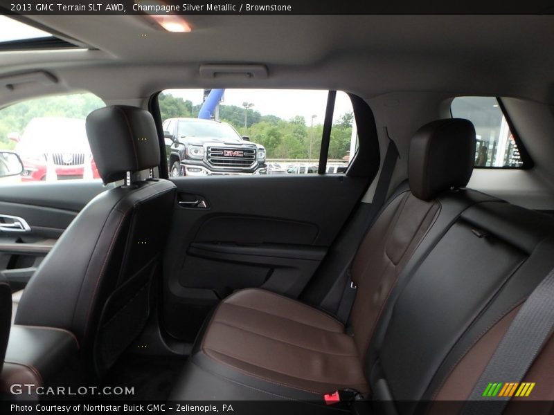 Champagne Silver Metallic / Brownstone 2013 GMC Terrain SLT AWD