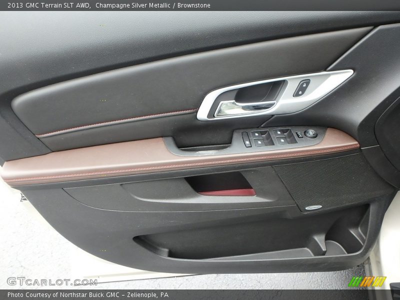 Champagne Silver Metallic / Brownstone 2013 GMC Terrain SLT AWD