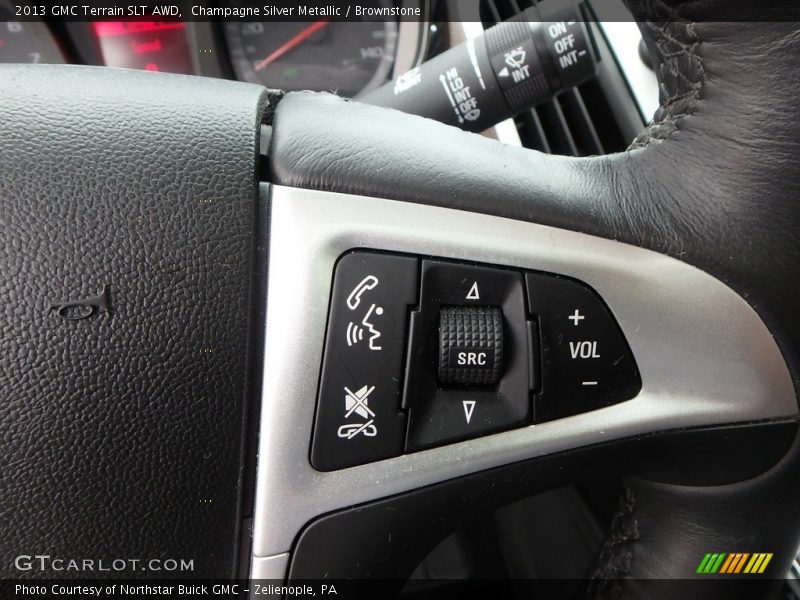 Champagne Silver Metallic / Brownstone 2013 GMC Terrain SLT AWD