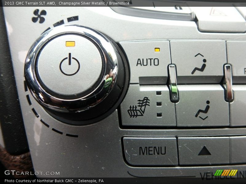 Champagne Silver Metallic / Brownstone 2013 GMC Terrain SLT AWD