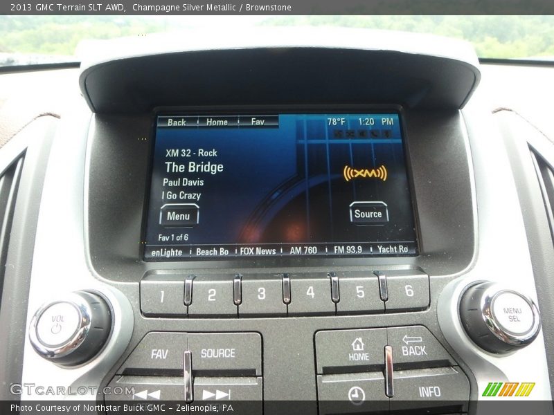 Champagne Silver Metallic / Brownstone 2013 GMC Terrain SLT AWD