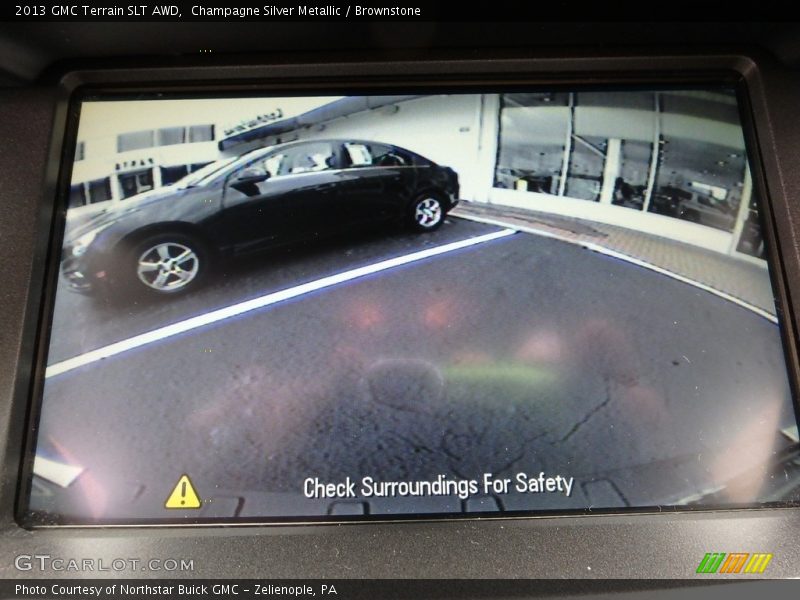 Champagne Silver Metallic / Brownstone 2013 GMC Terrain SLT AWD