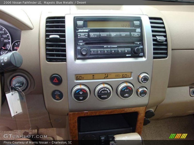 Majestic Blue Metallic / Desert 2006 Nissan Pathfinder LE