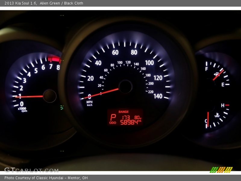 Alien Green / Black Cloth 2013 Kia Soul 1.6