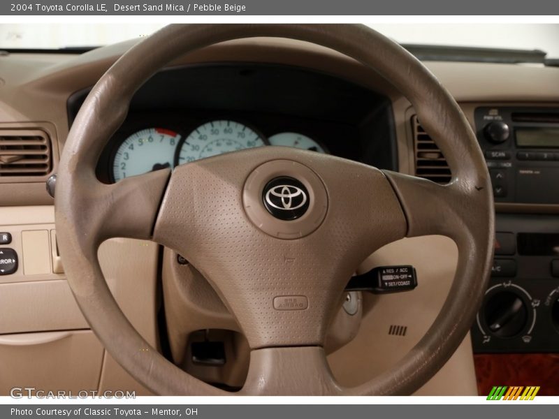 Desert Sand Mica / Pebble Beige 2004 Toyota Corolla LE